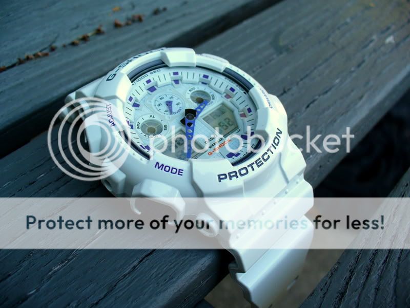 White G-Shock  (GA100-7A) GSHOCKS003
